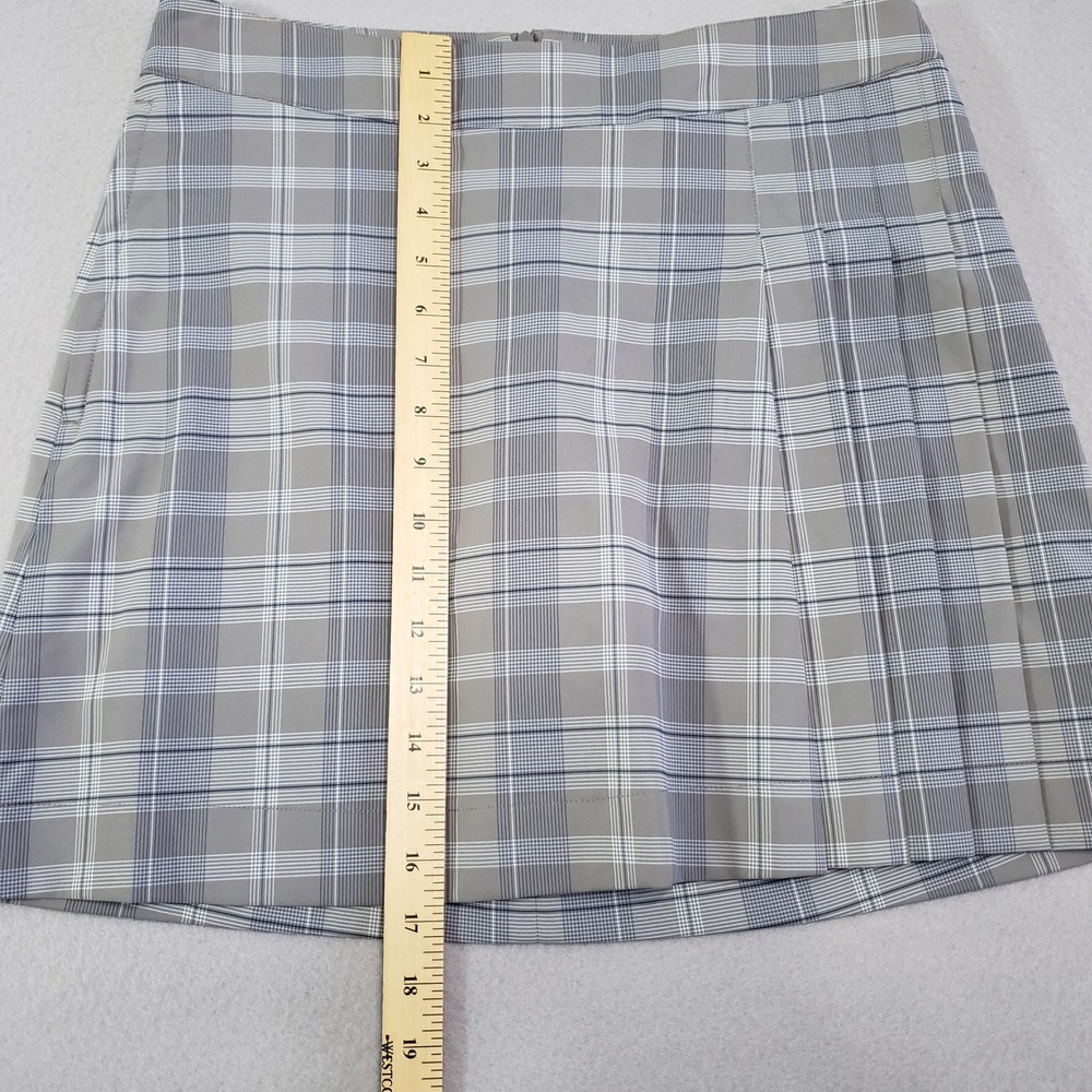 Nike Golf Dri-FIT Gray Plaid Pleated Skort Womens 6 Moisture Wicking Performance - Picture 8 of 16